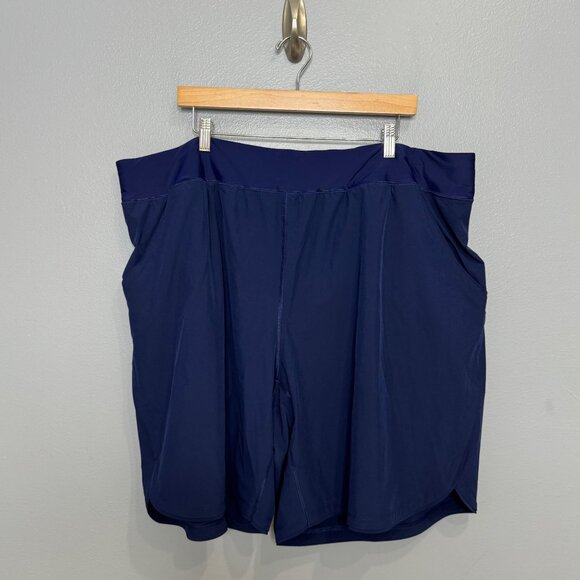 LANDS' END navy swim shorts size 26W - Picture 1 of 6
